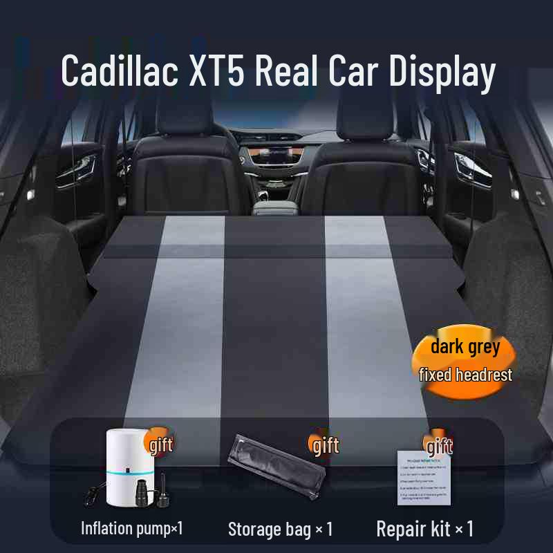 Cadillac XT5 SUV Inflatable Rear Seat Mattress for Trunk Sleeping and Camping