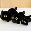 Ins Style Cat Plush Doll Big Cuddly Cat Stuffed Toy Gift Idea Black Cat Plush Toy  Boy