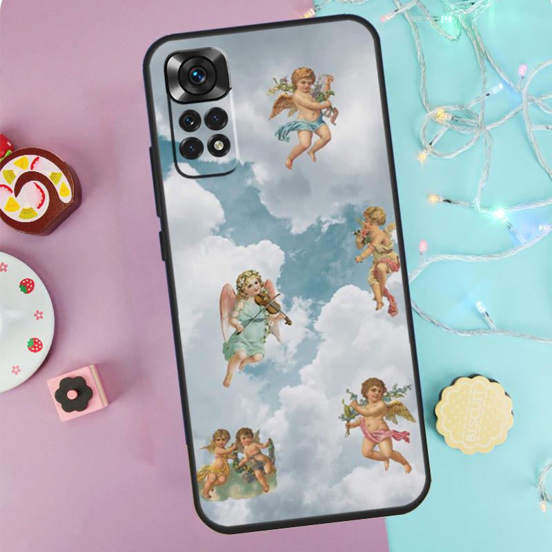 Эстетичный чехол «Ангел эпохи Возрождения» для Xiaomi Redmi Note 9 10 11 12 13 14 Pro 9S 10S 11S 12S Redmi 14C 10C 12C 13C