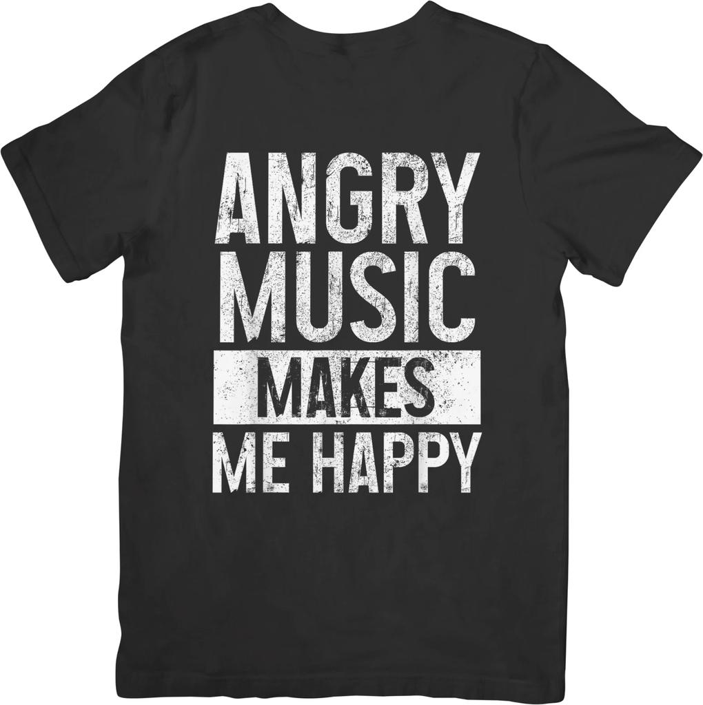 Тяжелый металл Музыка Унисекс Посадка для мужчин и женщин Качественная хлопковая футболка Черная