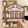 Винтажные деревянные книги Счетчик прочитанных в этом году До 999 книг Счетчик чтения Украшение для книжной полки украшение для дома Новогодние подарки