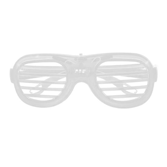 Kids Glow-in-the-Dark Glasses 3 Light Modes Light-Up Frames Battery-powered Heart Shape Cosplay