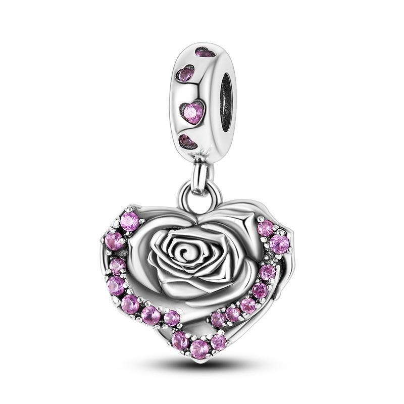 Покрытый медью Ангел Малыш Сердце Особенность Подвеска Шарм Бусины Подходят Браслет-Бэнгл Женский Подарок Сделай сам