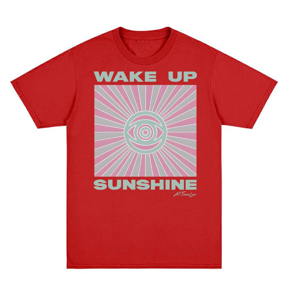 WAKE UP SUNSHINE RAYS TSHIRT All Time Low 100Cotton Teeshirt Same as official website Graphic Printing High Quality Tshirt