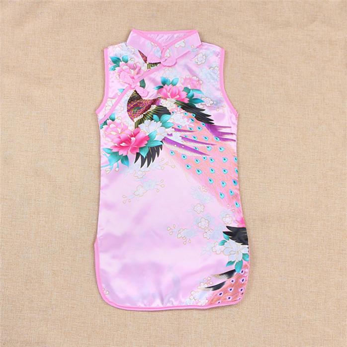 Летние детские костюмы Cheongsam Детские костюмы в китайском стиле