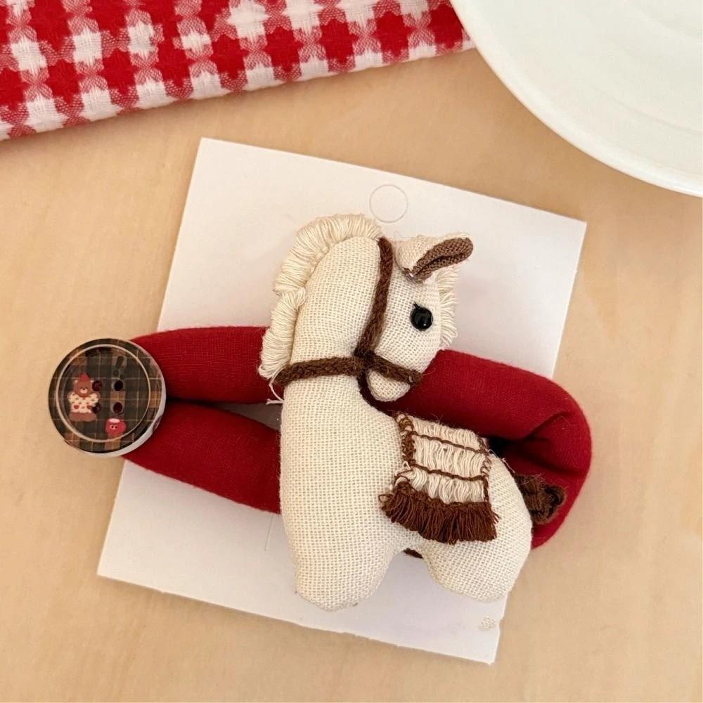 Hair Wear New Year Hair Clip Funny Large Barrettes Creative Horse Hair Clip Headwear