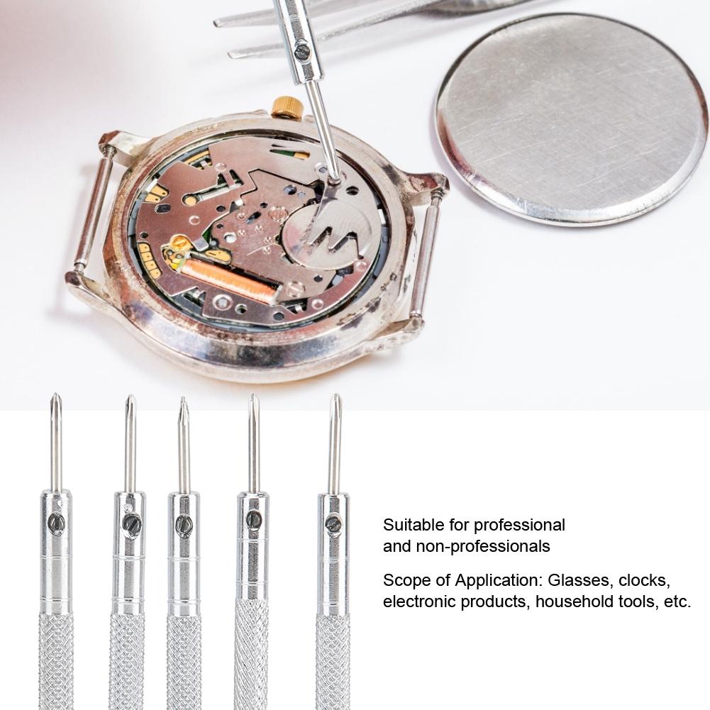 5 шт., 1,6 мм, крестовая отвертка из нержавеющей стали, инструмент для ремонта очков, часов