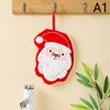Christmas Hand Towel Cartoon Snowman Wipe Cloth Absorbent Kitchen Cleaning Rag Christmas Handkerchief Xmas Decor