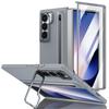 Чехол-держатель на запястье из кожи для Samsung Galaxy Z Fold 8 Ultra 7 6 5 4 3 Металлическая подставка для объектива Защитное стекло для экрана Защитная крышка