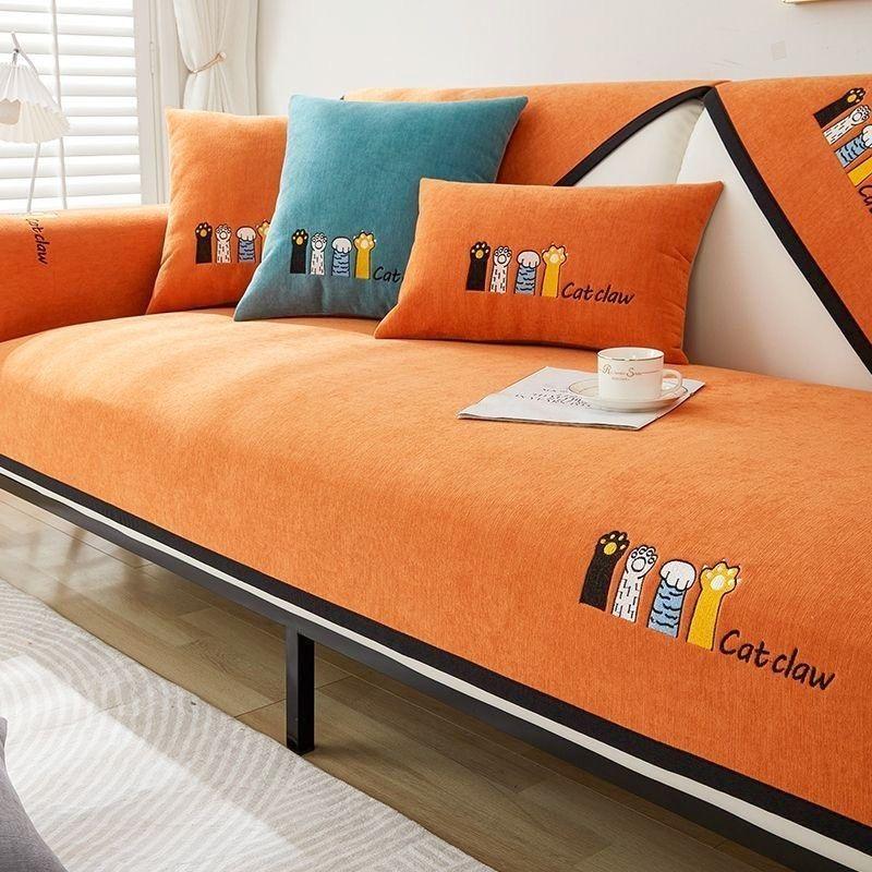 Love Home Вышитый чехол для дивана на все времена года Современные нескользящие диваны Полотенце Осень-Зима Подушка для дивана Подушка для спинки Мягкая подушка для гостиной