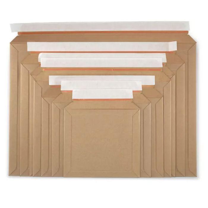 75 Cardboard Pockets with Adhesive Closure - 33.4 X 23.4 Cm