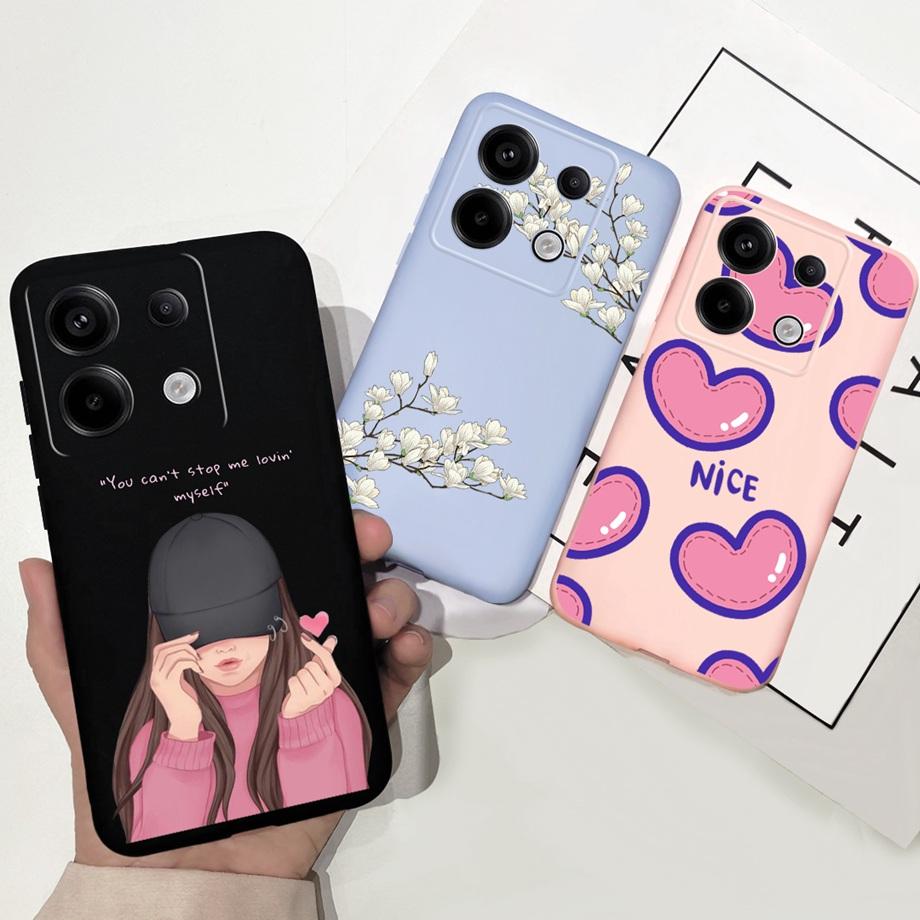 Чехол для Xiaomi Poco X6 Чехол для Xiaomi Poco X6 Pro Poco M6 Pro 5G Чехлы из ТПУ Ударопрочный Мягкий Жидкий Силикон Чехол для Телефона PocoX6 Capa