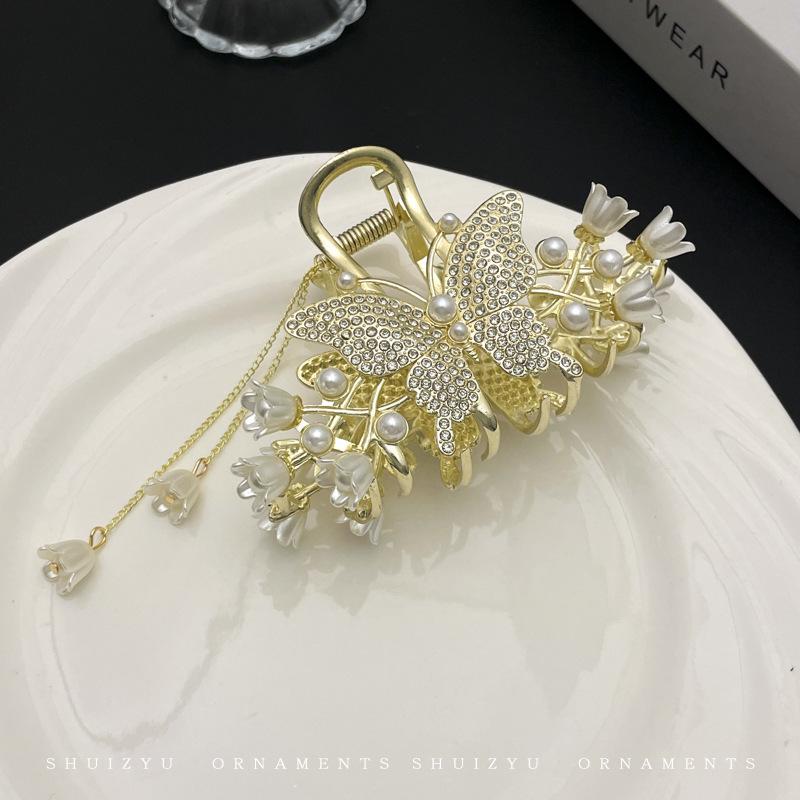 2024 Высококачественная металлическая заколка для волос в форме акулы для женщин