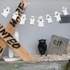 Halloween Hanging Banner Garland Cute Ghost Paper Bunting Kids Favors Happy Halloween Party Decorations For Home Horror Props