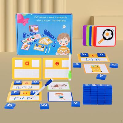 Детская игра по написанию алфавита, деревянный блок, сенсорная игрушка, построение слов