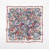 Европейский и американский квадратный платок 90 см, весенний новый, из искусственного шелка, цветной принт "кешью", большой квадратный шелковый платок