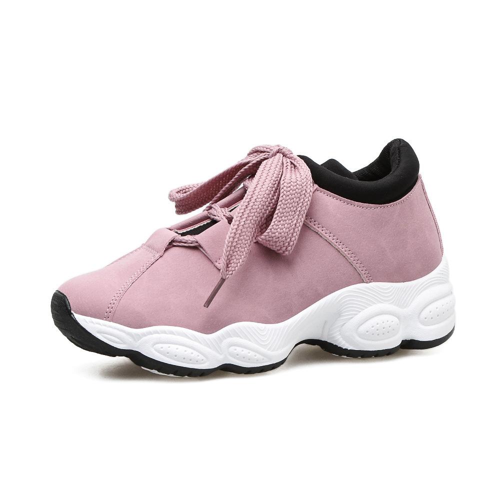 Spring New Women's Casual Shoes Korean Version of Student Platform Sports Shoes Running Shoes Fashion Versatile Trendy Shoes
