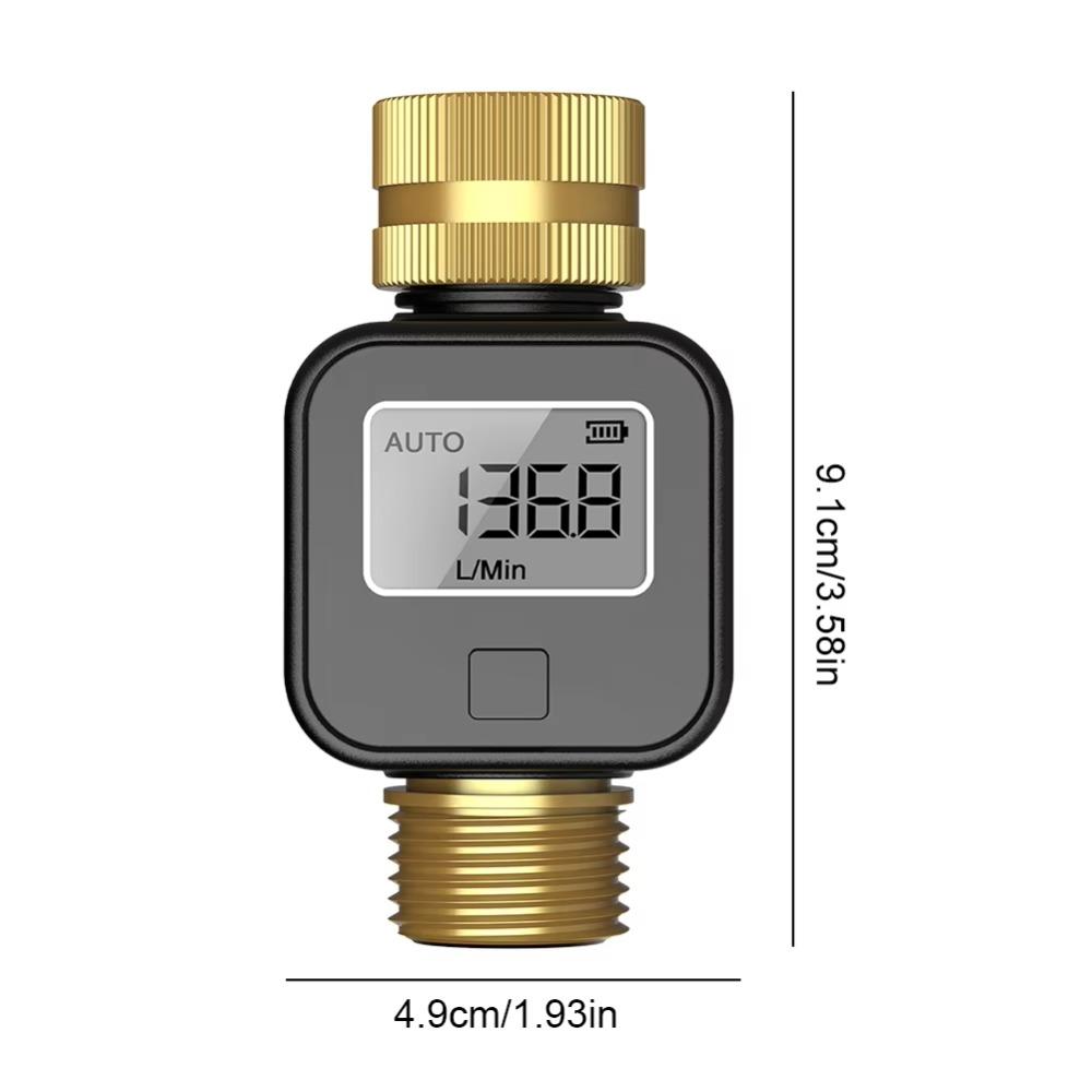 LCD Display Water Consumption Test Meter IPX5 Waterproof Digital Water Meter Watering Irrigation