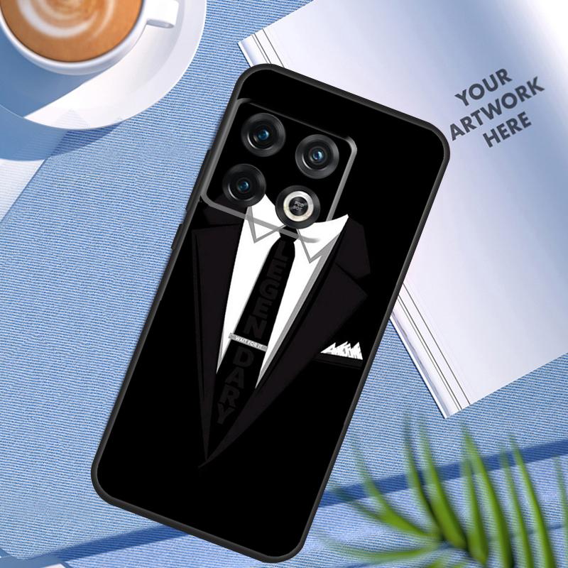 Чехол-портфель для костюма и галстука для OnePlus 12 11 12R 10 9 Pro 10R 9R 8T 10T Nord 2 2T CE 3 Lite CE4 N10 N20 N30