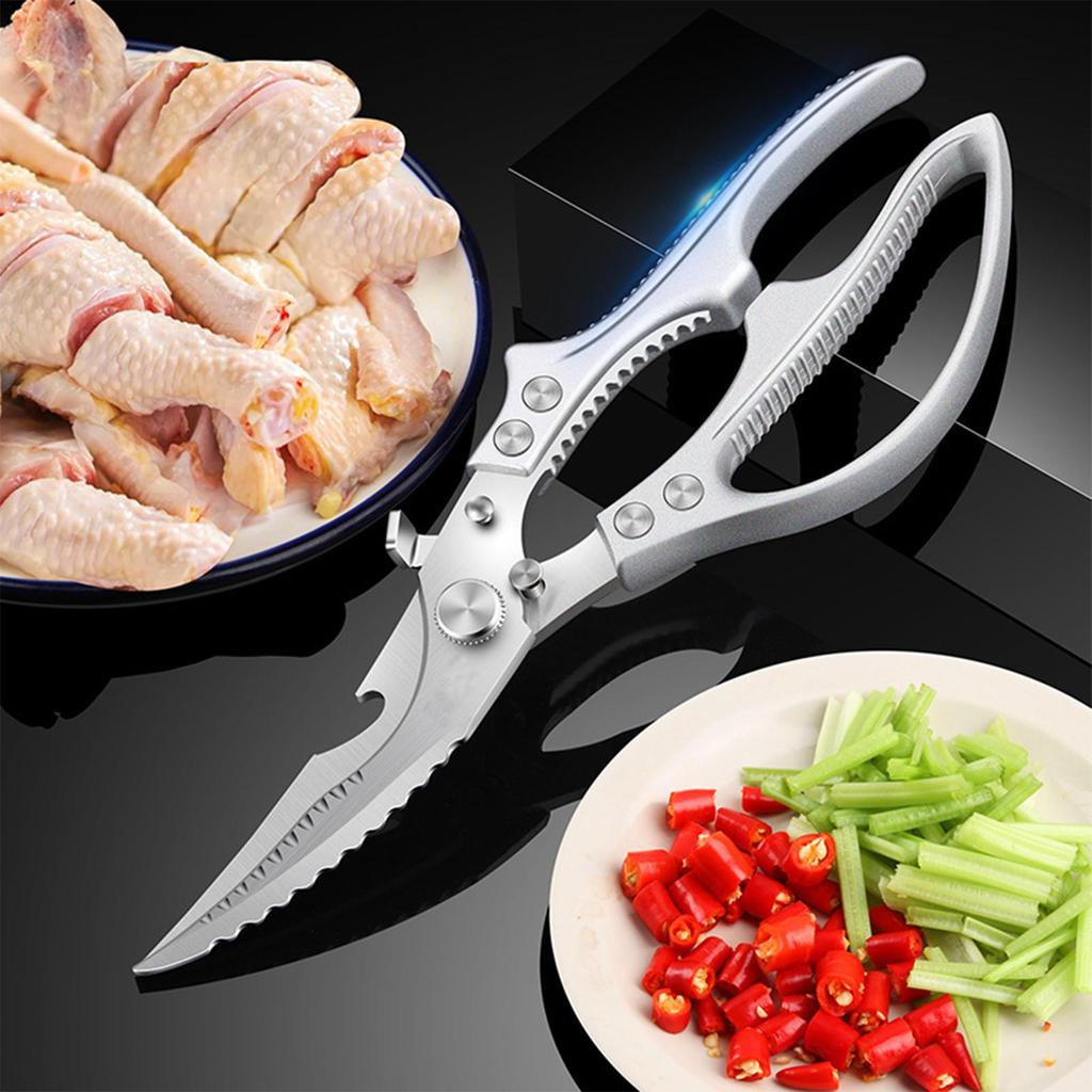 Многоцелевые прочные ножницы из нержавеющей стали для курицы Ультраострые ножницы Ножницы для костей рыбы и курицы Кухонные принадлежности