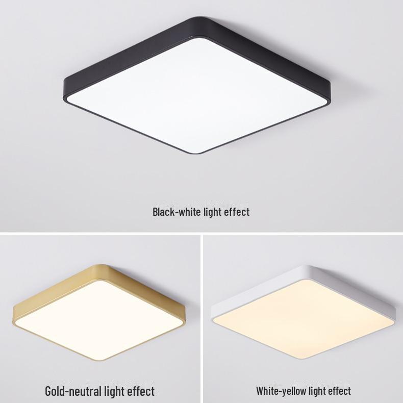Тщательно подобранные квадратные светодиодные потолочные светильники: Современный скандинавский дизайн для спальни, гостиной или коридора.