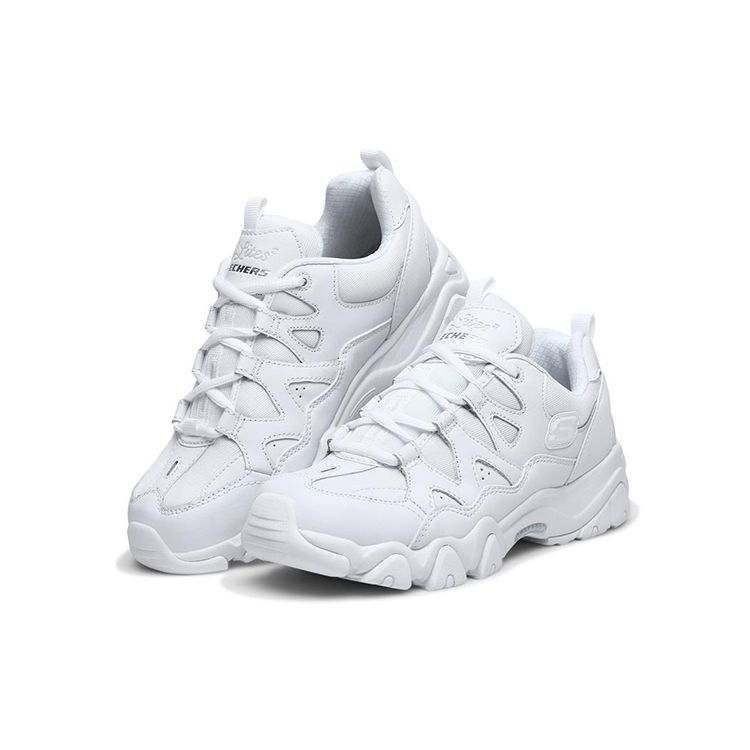 Skechers DLites 2.0 Тканевые Ретро Низкие Кроссовки Женские кроссовки Белый 88888328-WHT