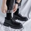Мужская кожаная обувь Мужчины Новые массивные платформы Ретро рабочая обувь Весна Осень Дерби Обувь Уличная низкая обувь Мужские повседневные лоферы