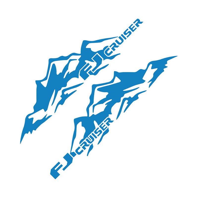 Декоративные наклейки для Toyota Land Cruiser и FJ Cruiser: Наклейки на тело «Снежная гора»