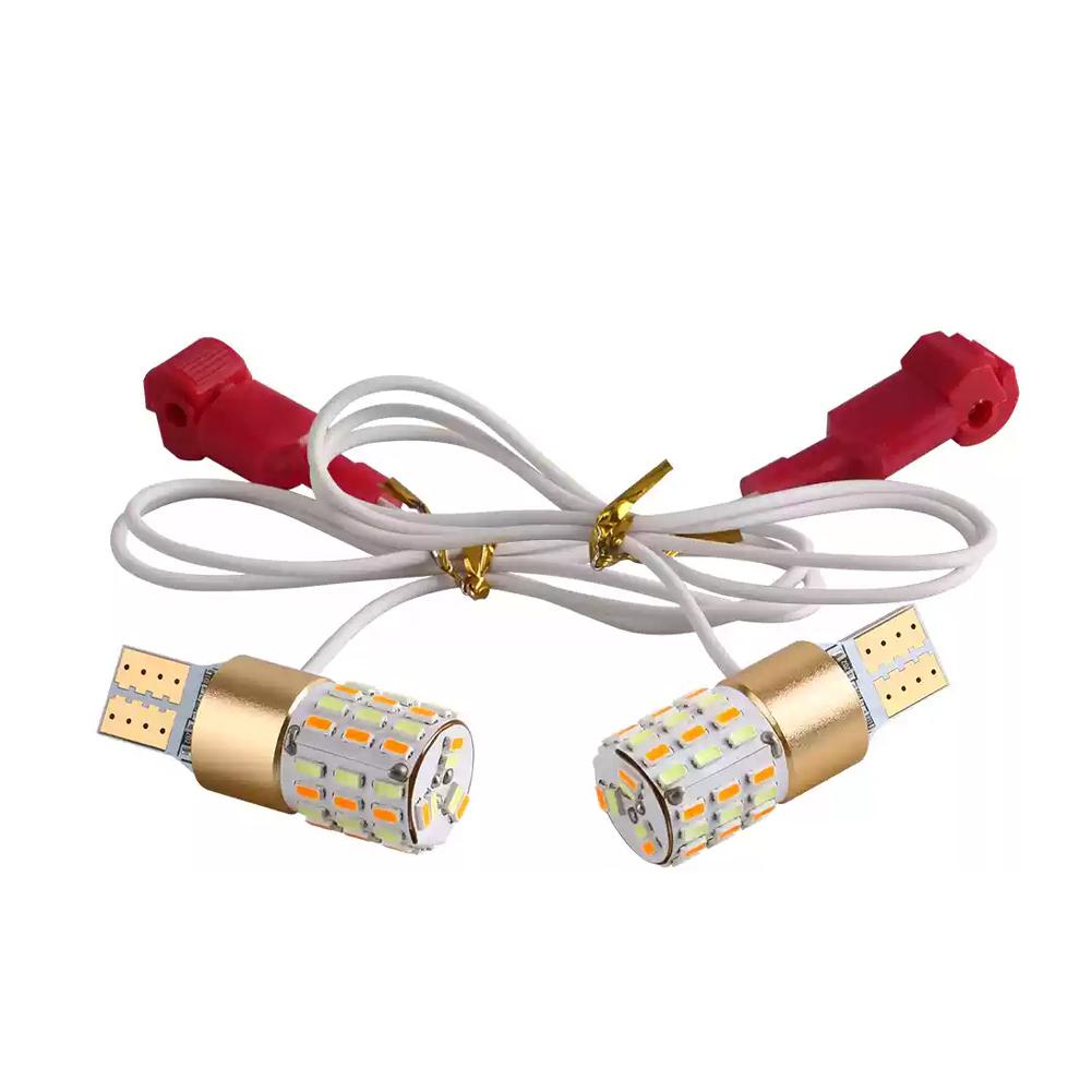 2 шт. T15 Указатель поворота Мотоциклетный сигнальный фонарь Габаритный фонарь Парковочный фонарь Заднего хода Цвет Туман Canbus Светодиодная лампа Аксессуары