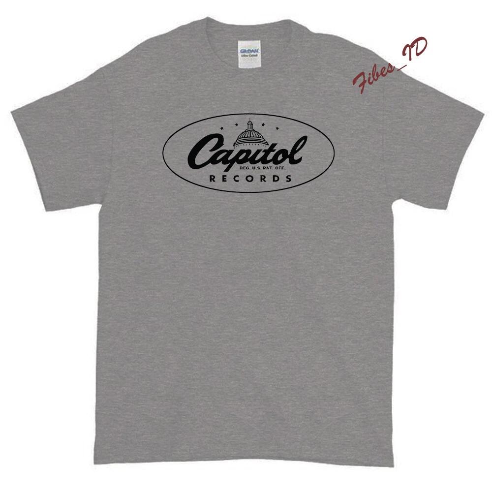New Capitol Records Company Logo Men's T shirt American USA Size S -XXL