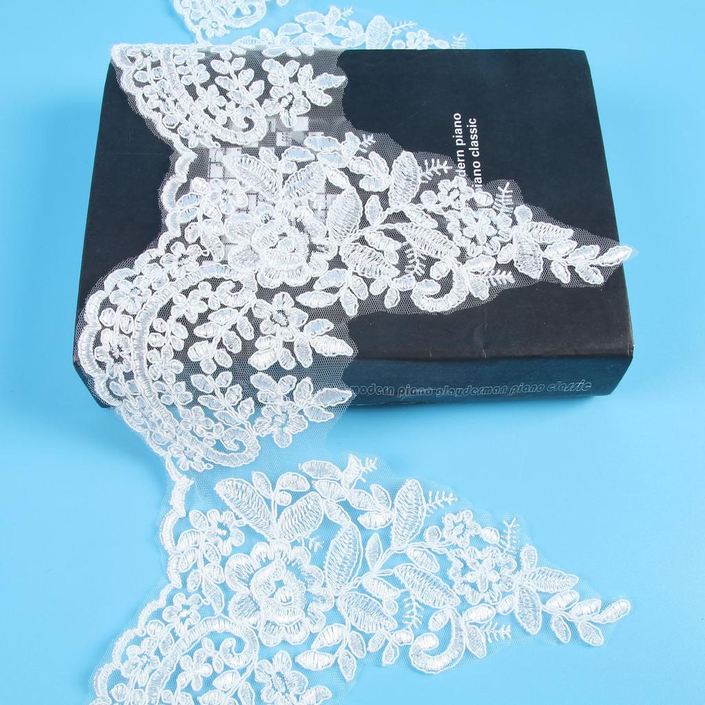 Width 21Cm Beige Car Bone Lace Bridal Jewelry Wedding Dress Veil Watch Jewelry Clothing Accessories Materials