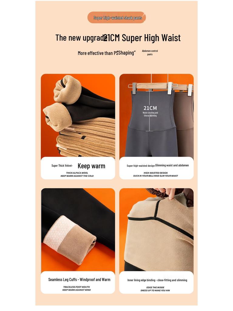 Женские очень плотные утепленные леггинсы для йоги с высокой талией - 800 г хлопка, теплые, extra long, зимний базовый слой (2025)