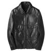 Spring and Autumn New Leather Clothes Men's Slim Thin Lapel Leather Jackets Men's Leather Clothes Casual Jackets