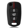 Силиконовый чехол для ключей с 3 кнопками для Kia Soul Venga Picanto Rio Sorento Ceed Sportage Для Hyundai i20 i30 Veloster ix20