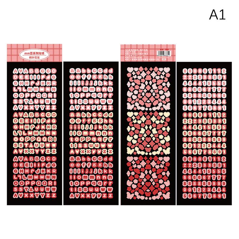 4Sheets Laser Bling Letter Gift Alphabet Sticker Decorate Photocard Scrapbooking Diy Photo Album Stationery Supplies Kid Sticker