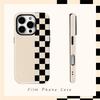 Контрастный шахматный узорДля магнитного чехла для телефона для IPhone 17 16 15 14 13 Pro Max Plus Однослойный Двухслойный Прочный чехол