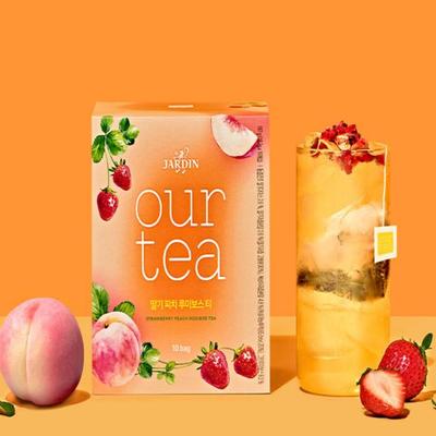 Часовой чай клубнично-персиковый ройбуш 20шт (10п х 2 шт.)