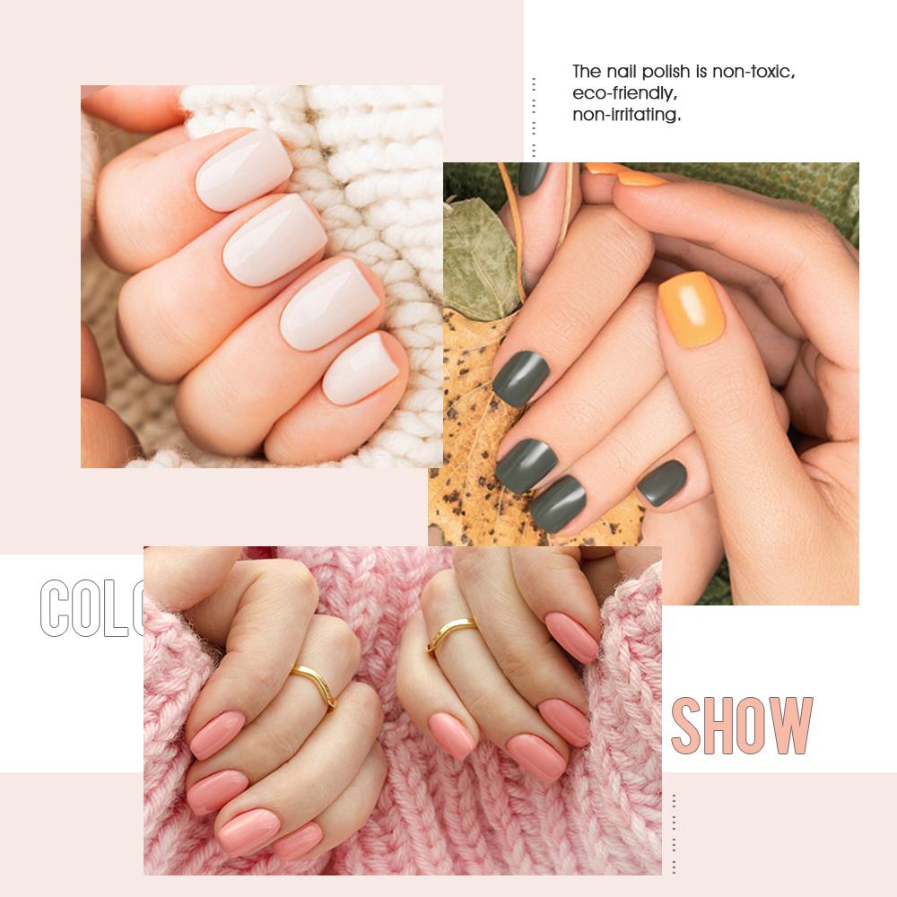 VANREESA Набор гель-лаков для ногтей с лампой для сушки ногтей мощностью 36 Вт, 6 шт., замачиваемый УФ-светодиодный полупостоянный набор гелей для ногтей, набор инструментов для дизайна ногтей