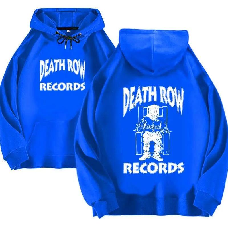 Мужские и женские худи Death Row Records, толстовка большого размера с принтом, хип-хоп топы, модный анимационный повседневный спортивный стиль Casual