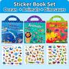 3-Pack Reusable Sticker Books for Kids Ages 3+, High-Definition Patterns,Educationa,Toy to Develop Fine Motor Skills