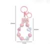 Beaded Mobile Phone Strap Candy Color Car Keychain Gifts Bag Pendant