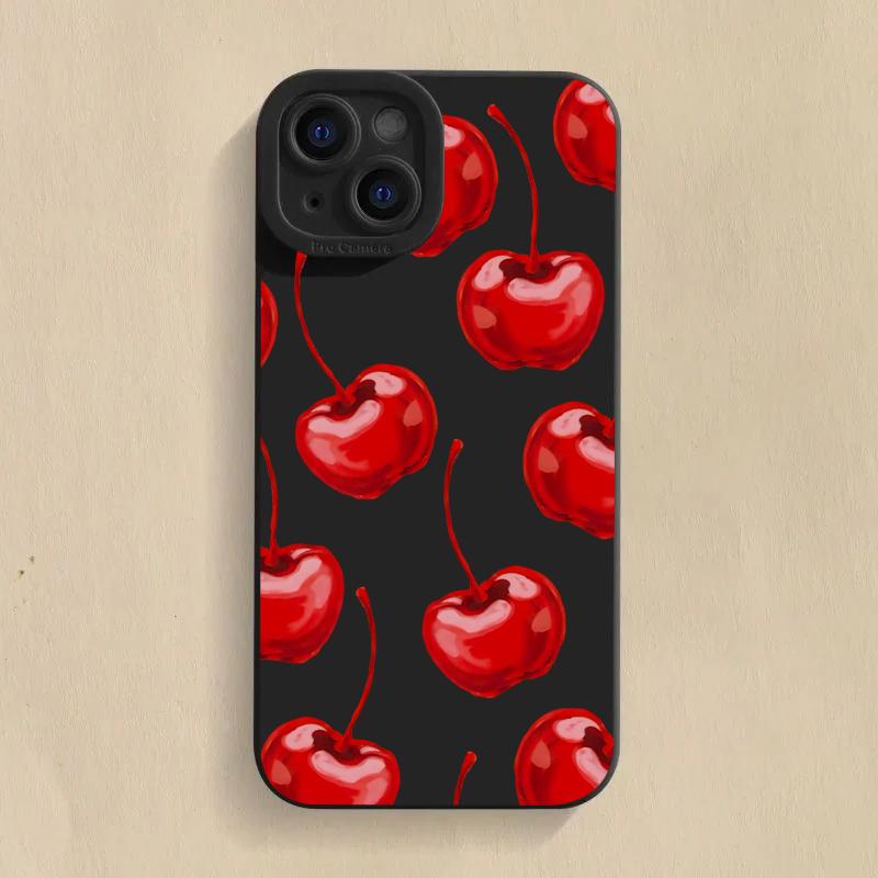 Cute Cherry Bow Phone Case For Mi 14 13 12T 13T 11T Pro 11 Lite 5G NE Poco F3 F5 X5 X3 Pro Shockproof Soft Silicone Cover