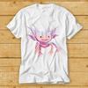 230 Gsm 100% Cotton Axolotl Smile Cute T Shirt Music Funny Movie Cool Meme Gift Top Tee 2296