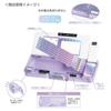 Пенал Kamio Japan Meow Mirage с ластиком, карандашом, карандашом, обратно в школу 285095 Двусторонний карман, Чехол, Чехол,