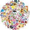 100 Мультфильмов Сяоцин Животные Цветы Еда Смешивай и Сочетай Наклейки Декоративные Мобильный Телефон Планшет Водонепроницаемые