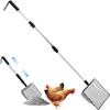 Chicken Poop, Litter Scoop, Chicken Poop , 41.9 Inch Hollow-Out Cat Litter Scoop With Adjustable Handle, Hanging Sifting Shovel
