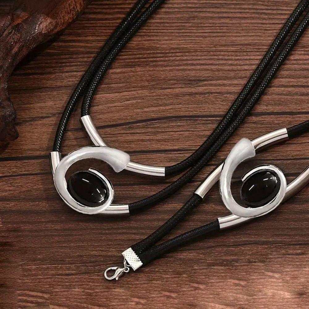 2 Pcs Set Jewelry Accessories Bohemian Jewelry Geometry Chain Bracelet  for Women