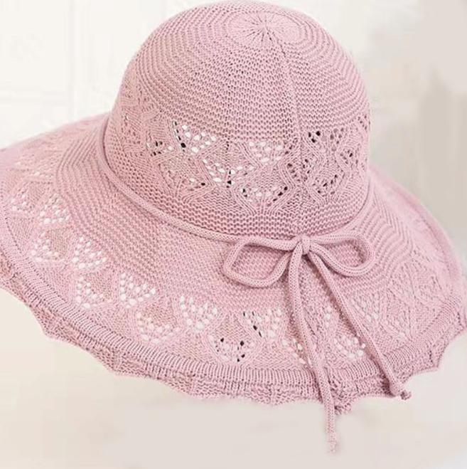Summer Foldable Hats Women Large Brim Sun Protection Hats Vacation Travel Seaside Cool Hats