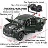 Scale 1:24 TACOMA Tundra Car Model Toy Metal Diecast Exquisite Interior Vehicle Pull Back Sound Light Pickup Models Boys Toys