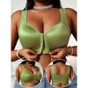 Women S Front Closure Push Up Plus Size Smooth Sports Bra No Underwire